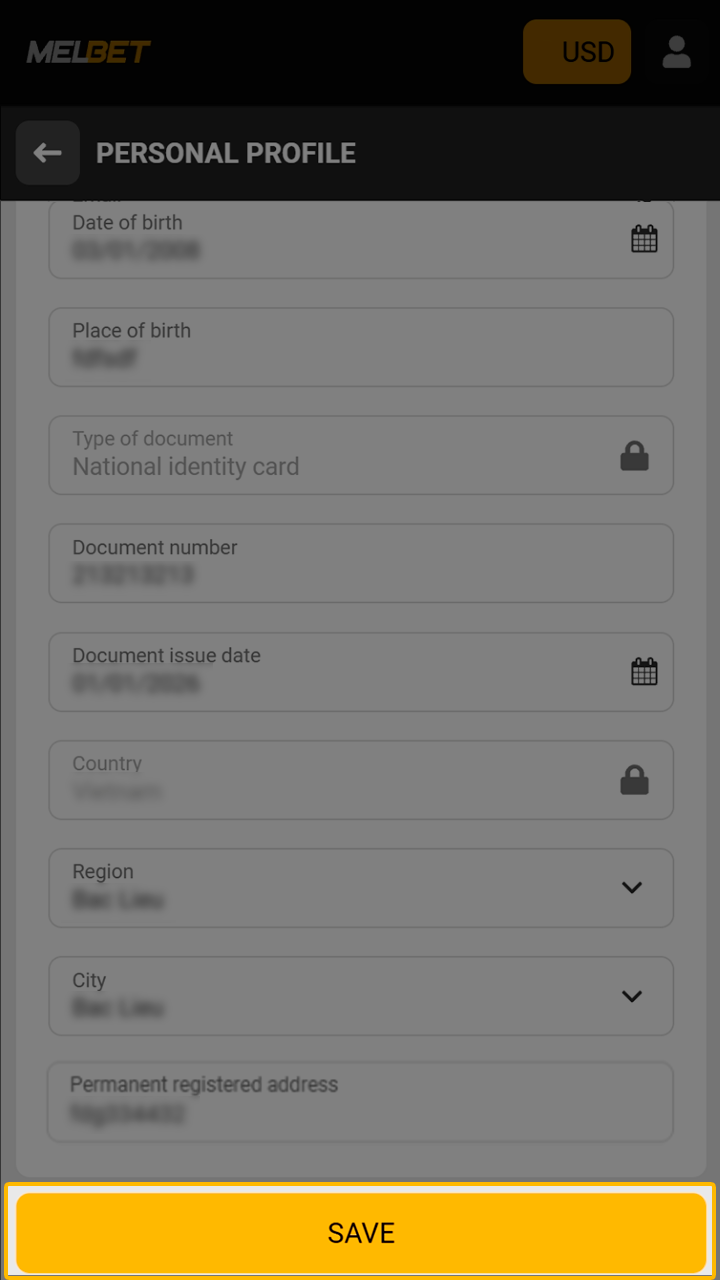 Send your verification documents to the Melbet administration team.