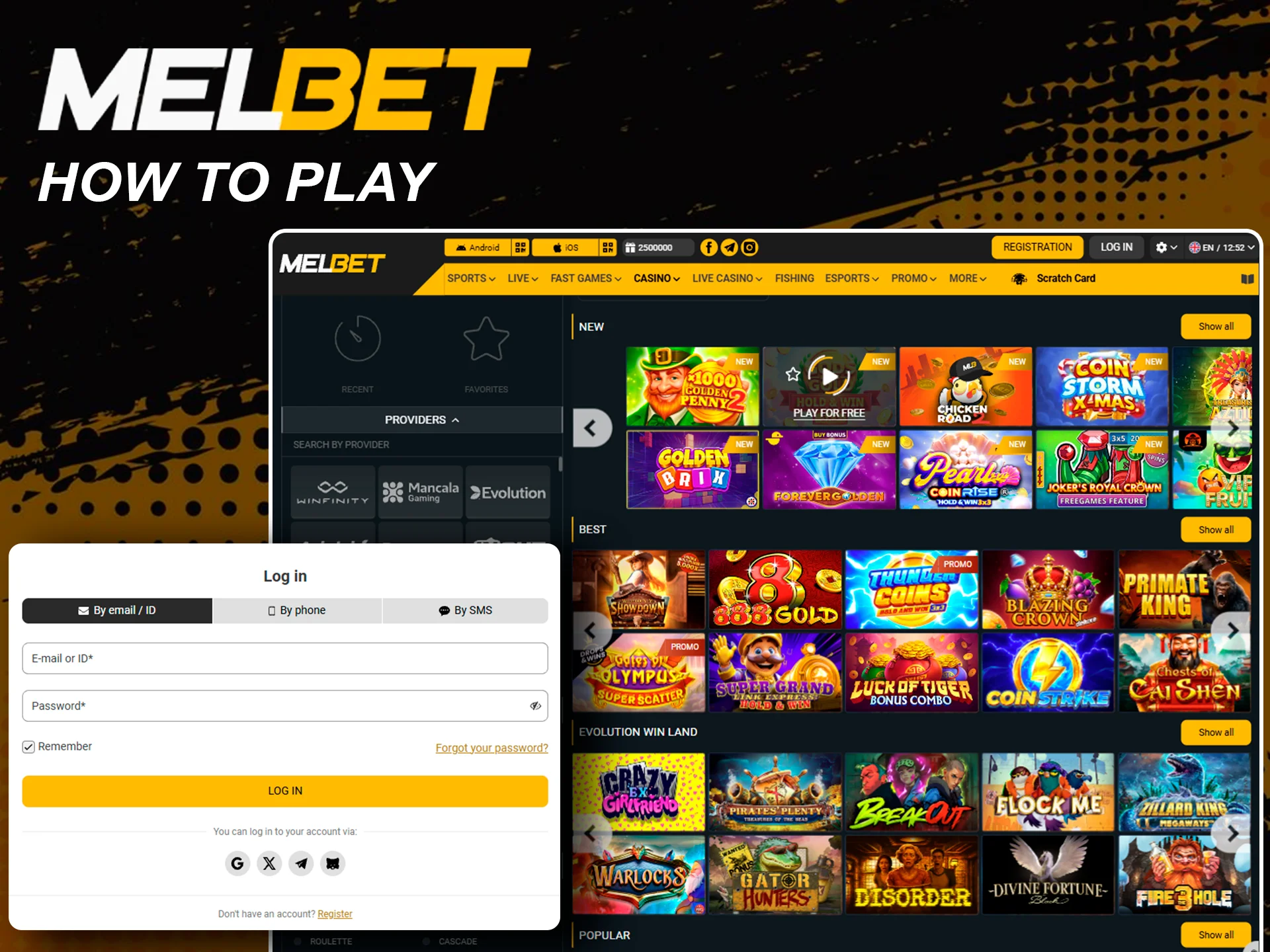 Learn how to play online slots at Melbet.