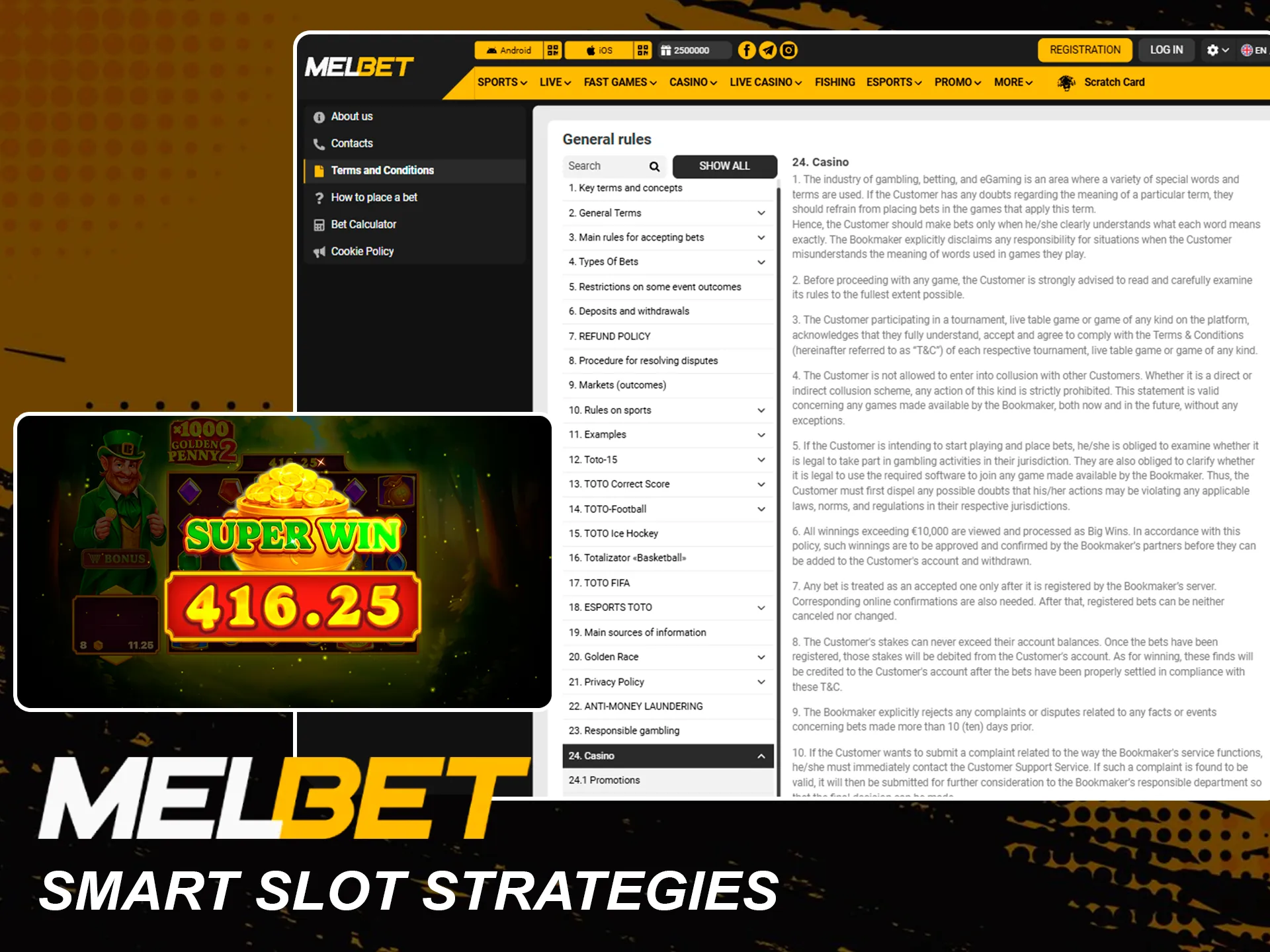 Use smart slot strategies to win at Melbet.