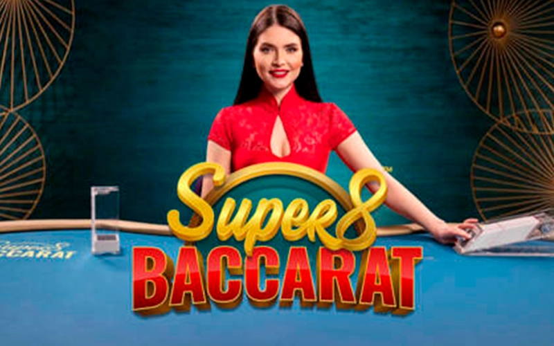 Play Super 8 Baccarat live at Melbet.