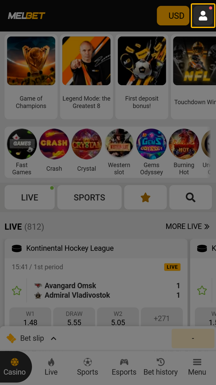Navigating the Melbet mobile app for payout options.